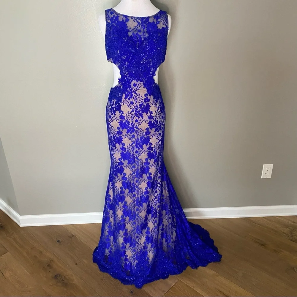 JOVANI open back formal dress - Picture 2 of 16